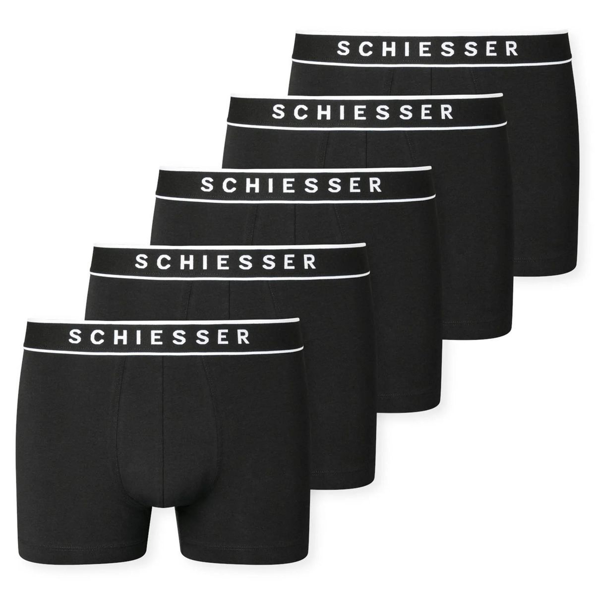 Schwarze Herren Boxershorts im 5er-Pack