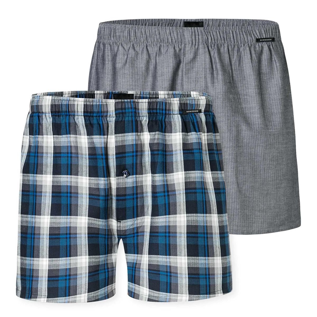 Herren Web-Boxershorts mit Karomuster
