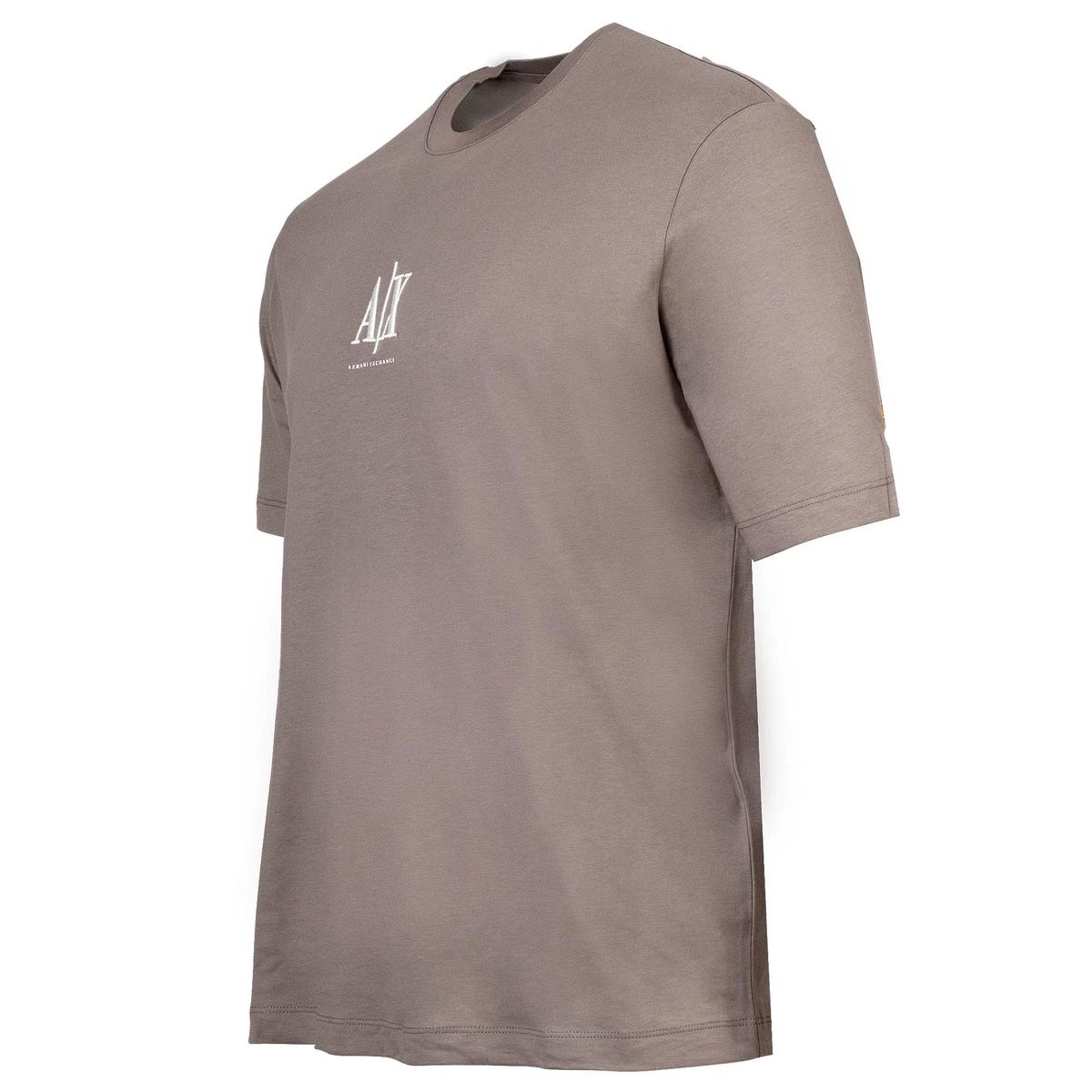 Baumwoll T-Shirt mit Rundhalsausschnitt und Logo