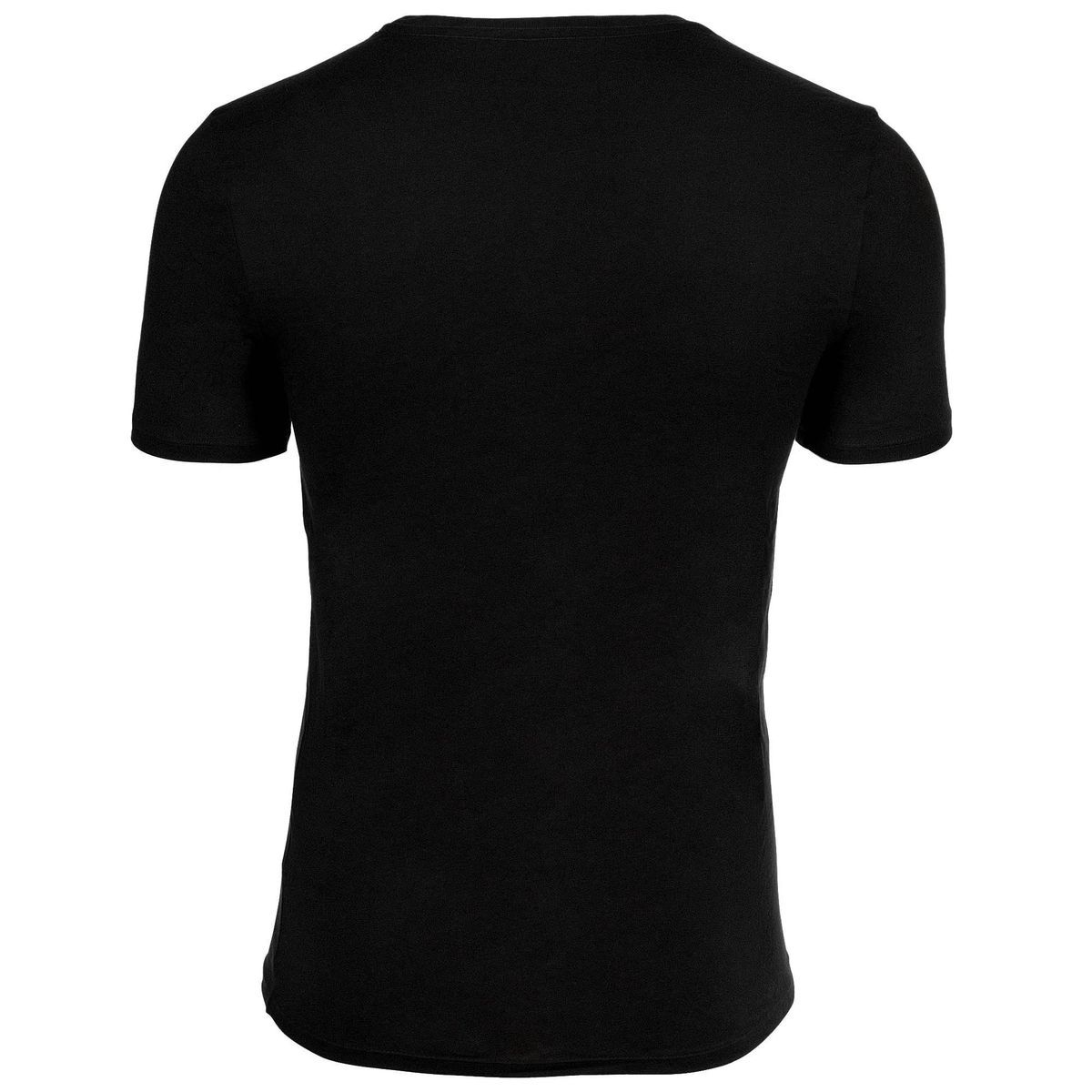 Klassisches schwarzes Rundhals-T-Shirt 3er-Pack