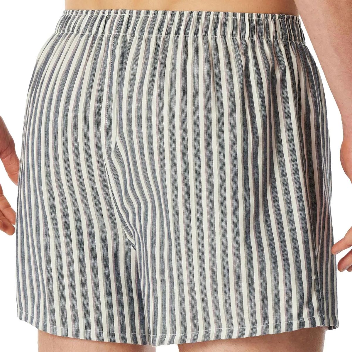Herren Web-Boxershorts gestreift, 2er-Pack