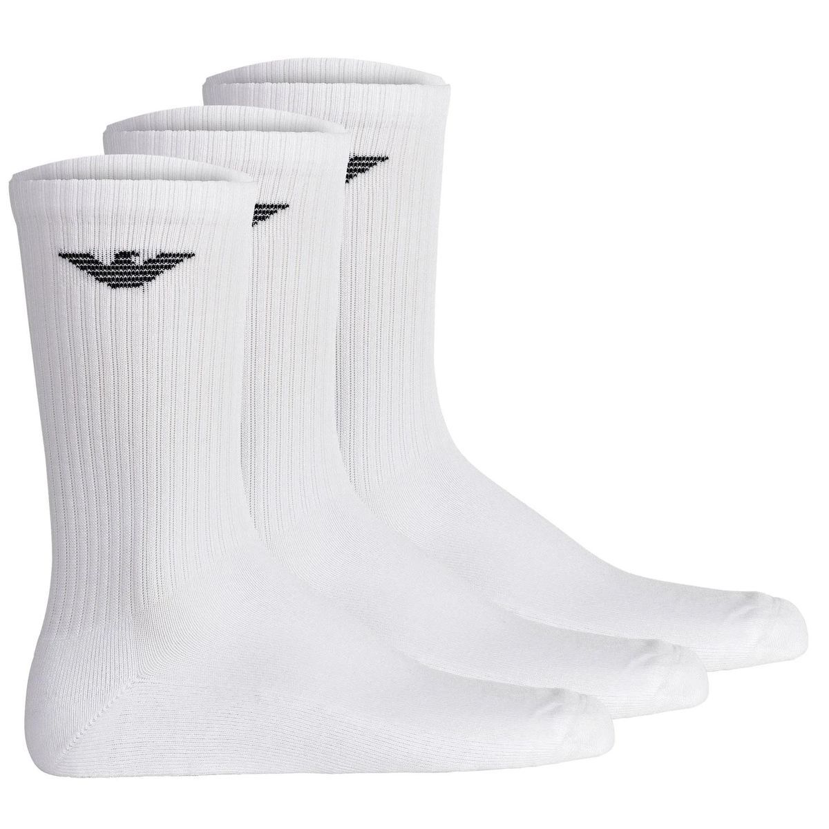 Gerippte Socken aus Baumwollmischgewebe, 3er-Pack