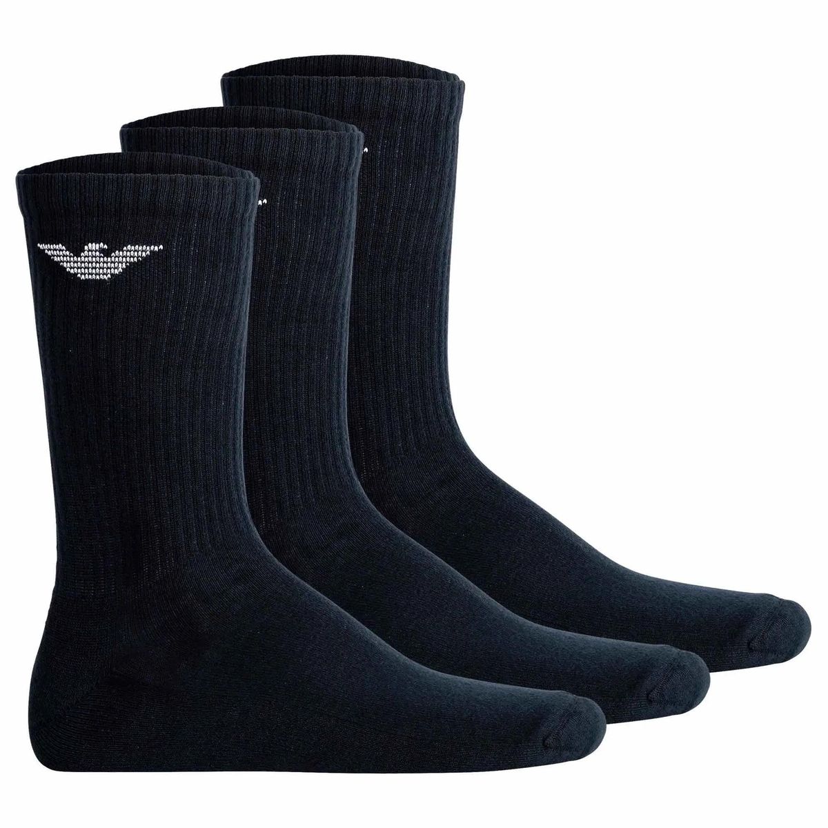 Gerippte Freizeitsocken Dreierpack