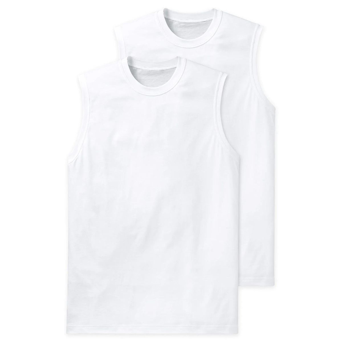 Herren Unterhemd ohne Ärmel mit Rundhalsausschnitt