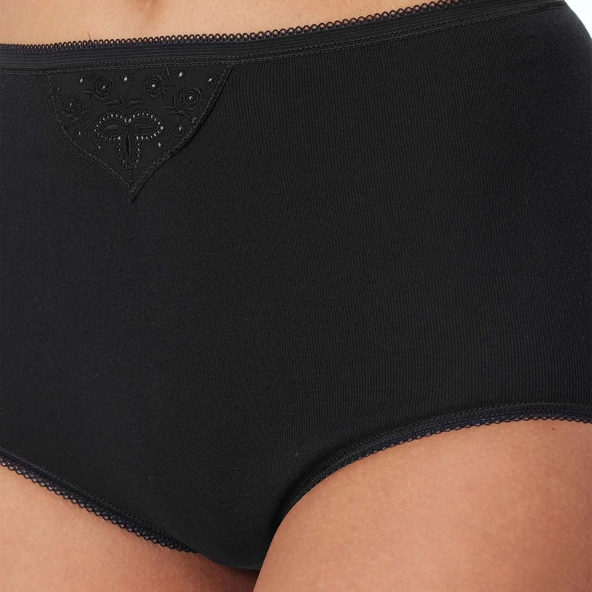 Damen Baumwoll-Slips mit hohem Bund