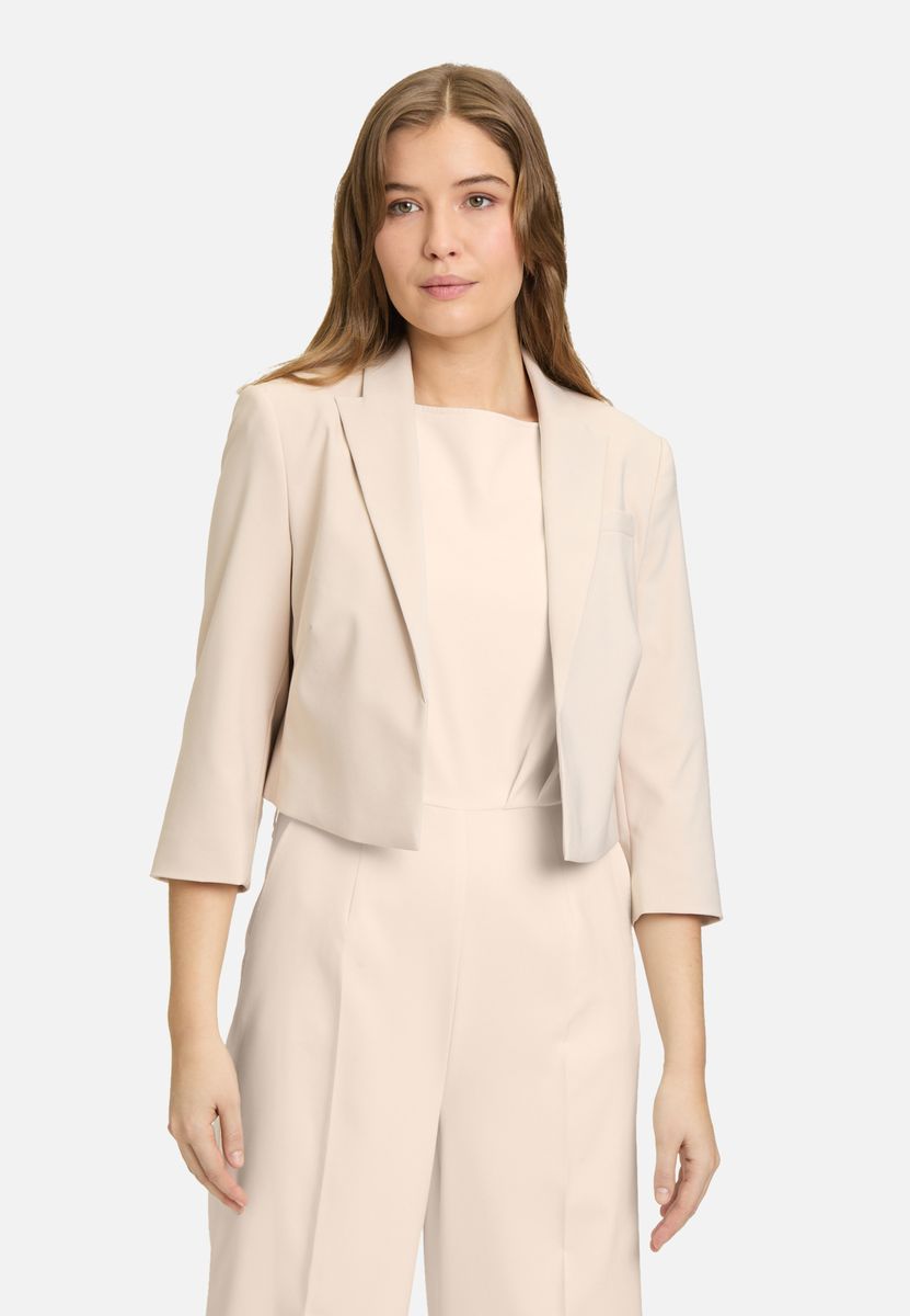 Kurz geschnittener Blazer mit Dreiviertelärmeln