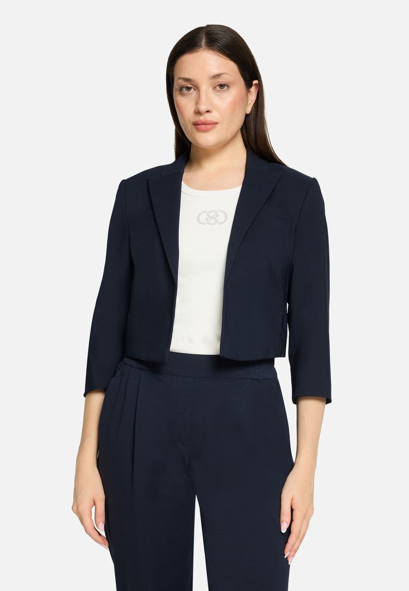 Kurz geschnittener Blazer mit Dreiviertelärmeln