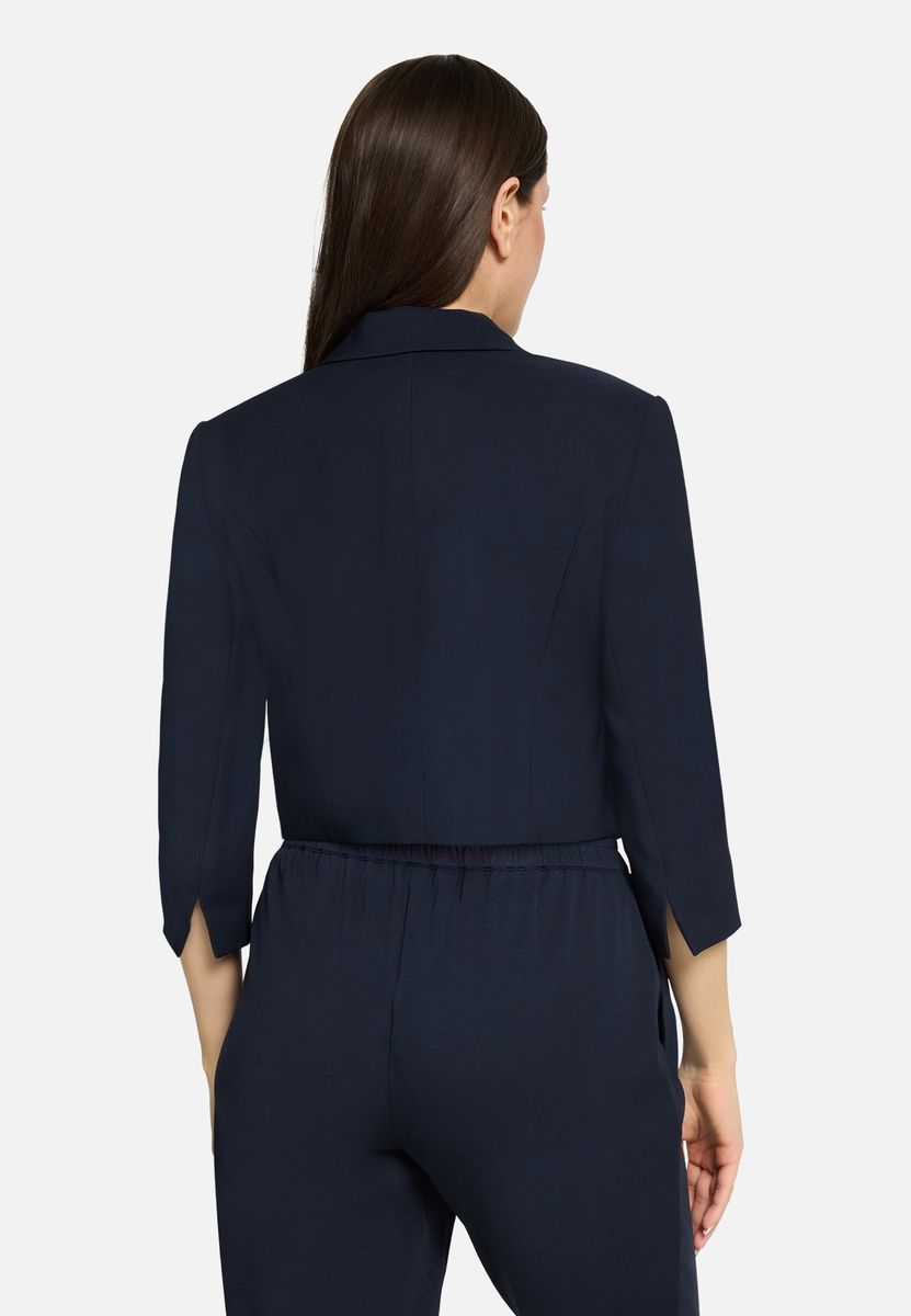 Kurz geschnittener Blazer mit Dreiviertelärmeln
