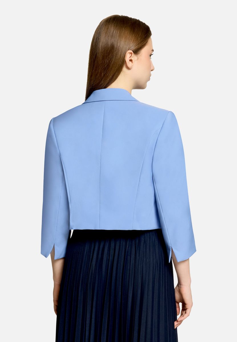 Kurz geschnittener Blazer mit Dreiviertelärmeln