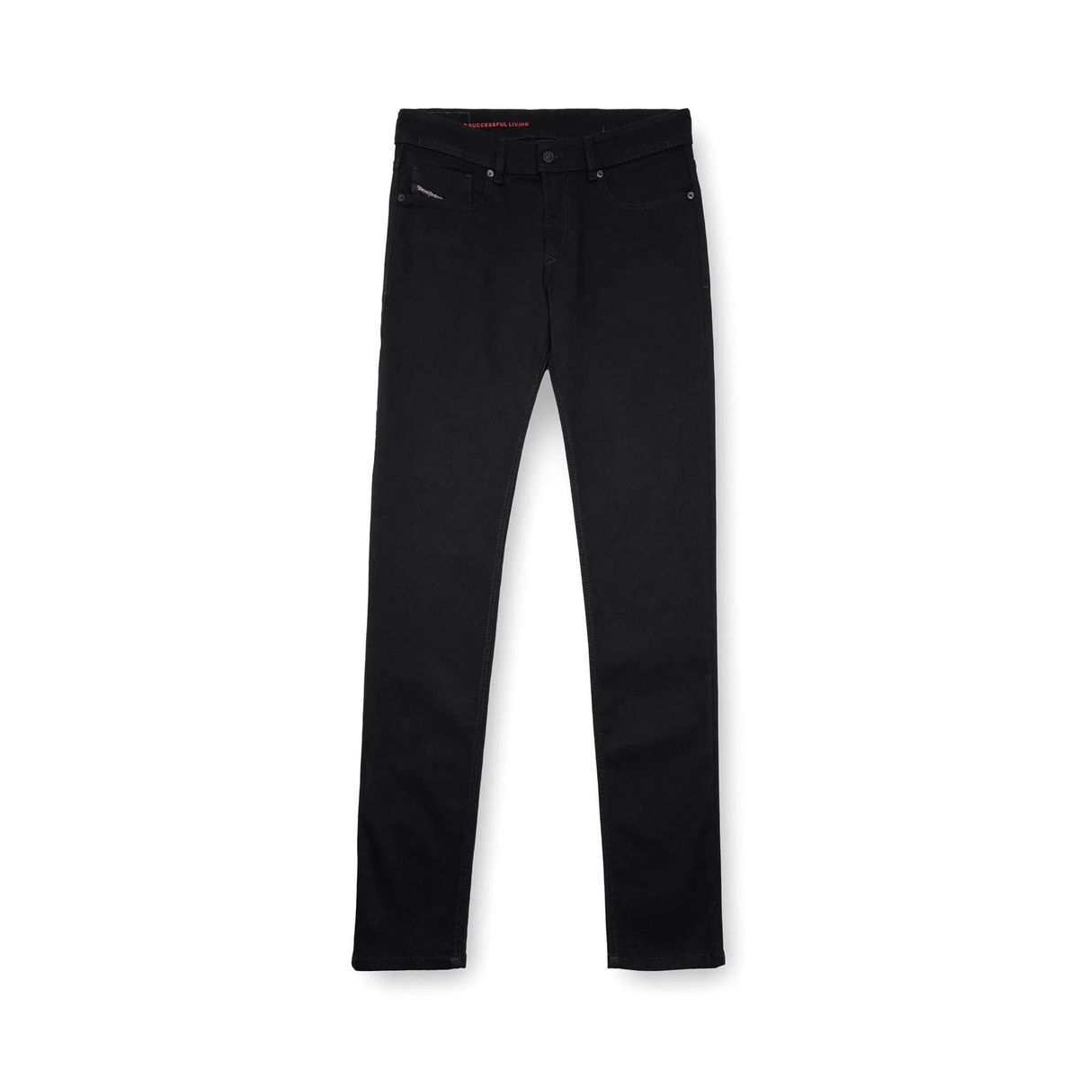 Herren Slim Fit Schwarze Jeans