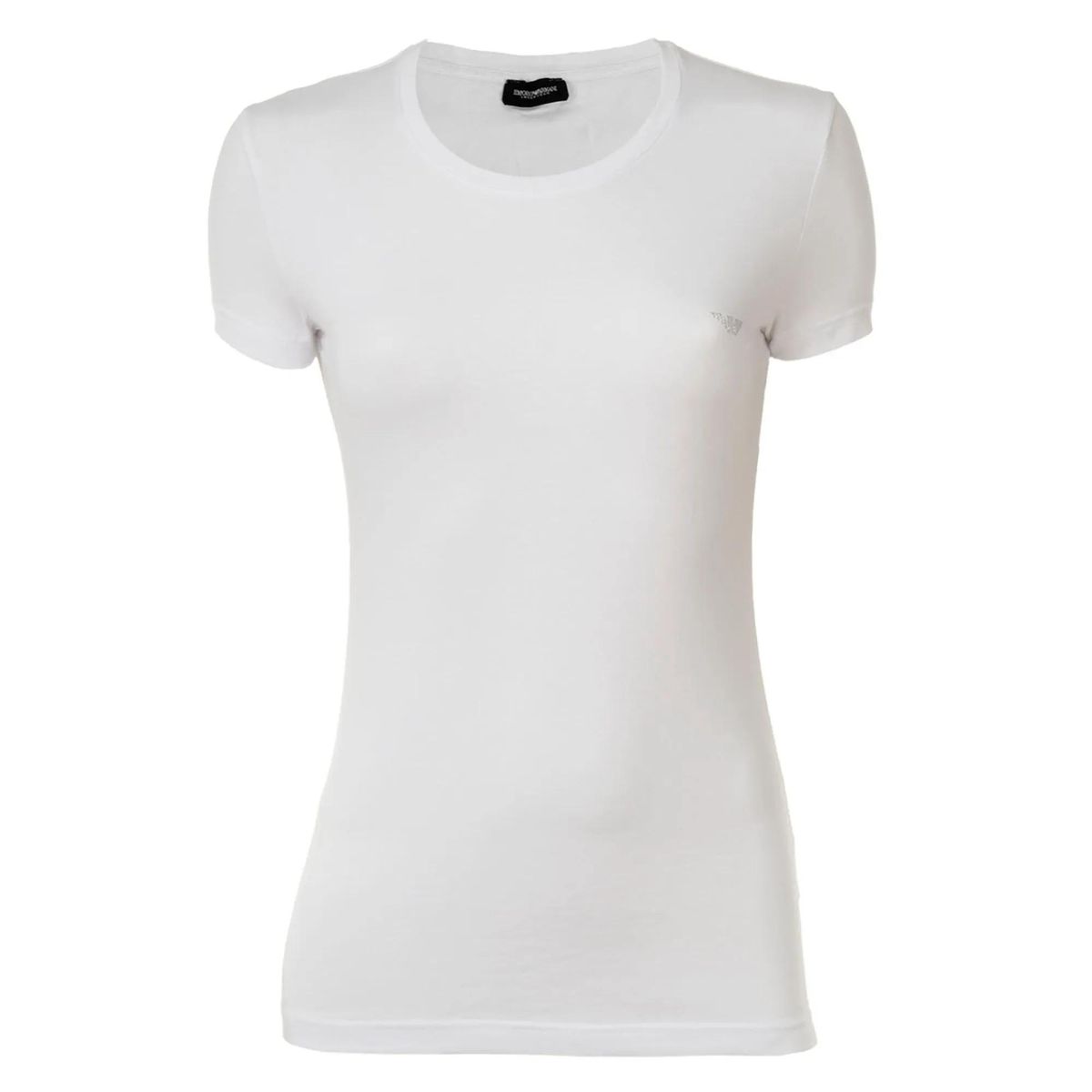 Klassisches Figurbetontes T-Shirt mit Logo