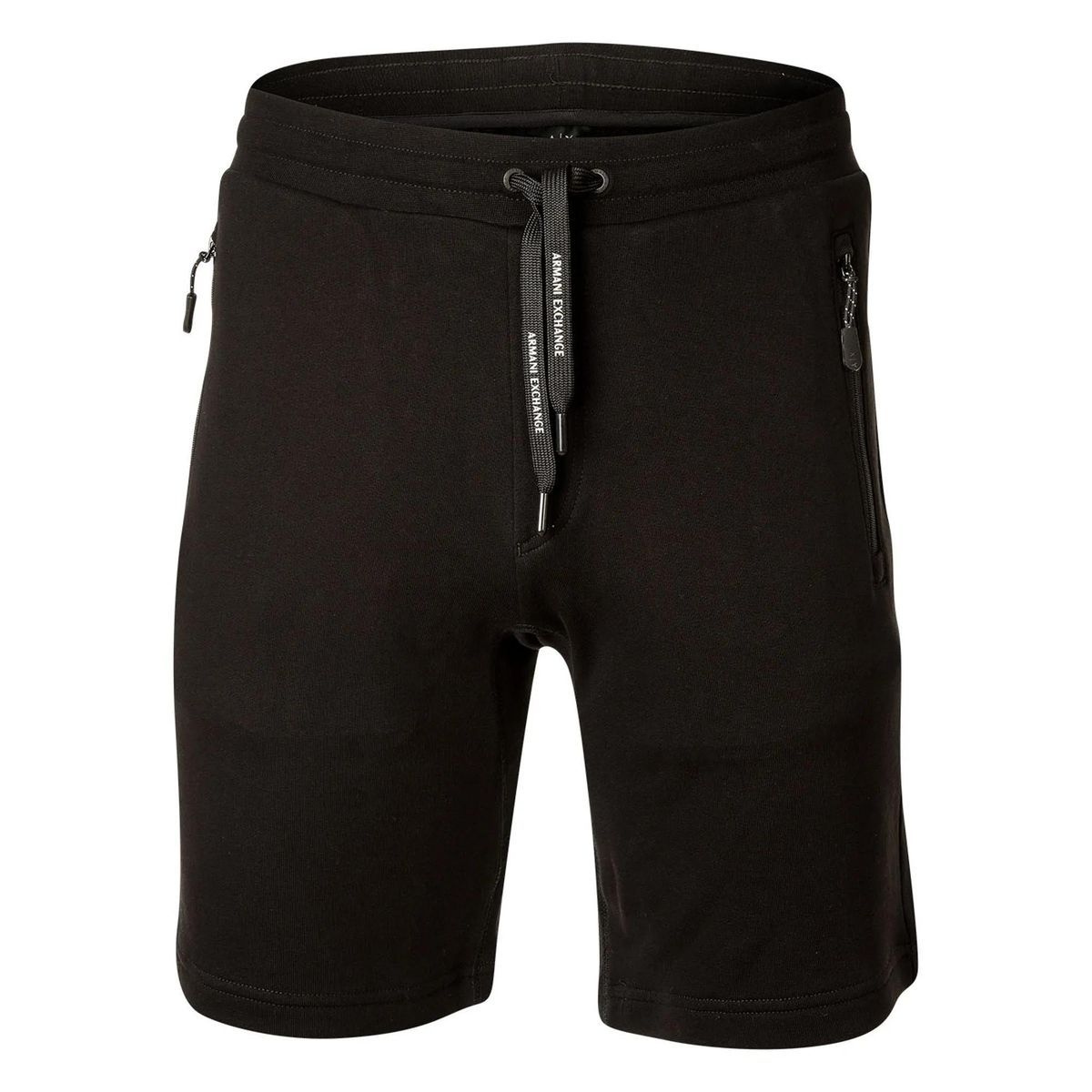 Schwarze Herren-Sweatshorts mit Taschen