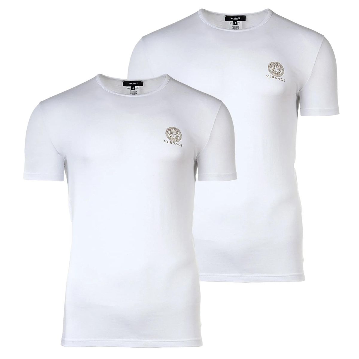 Versace Weißes Medusa-Logo T-Shirt Set