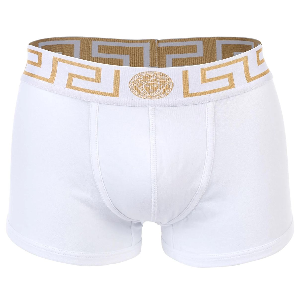 Herren Weiße Boxershorts mit Logo-Bund