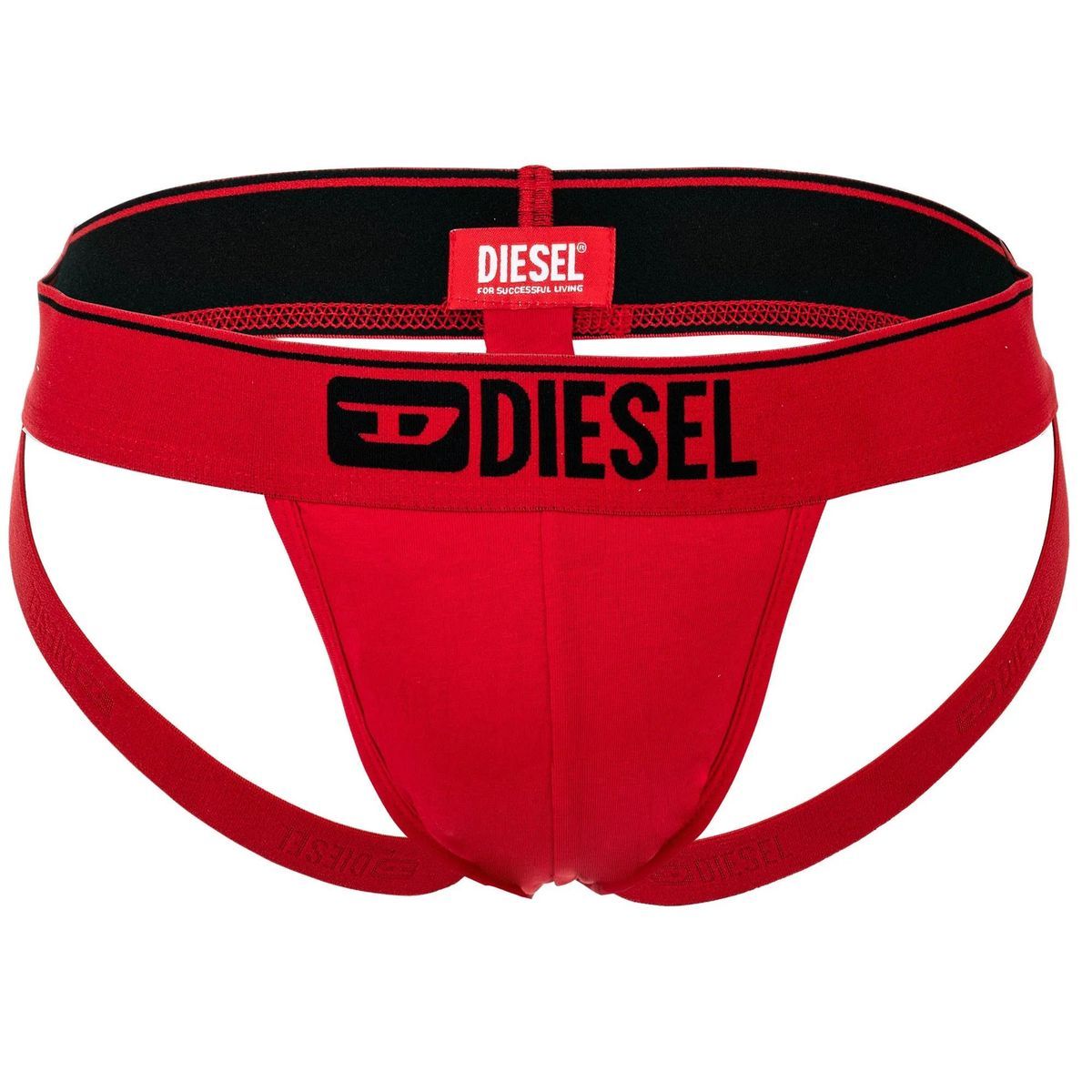 Baumwoll-Jockstrap mit Logo-Bund