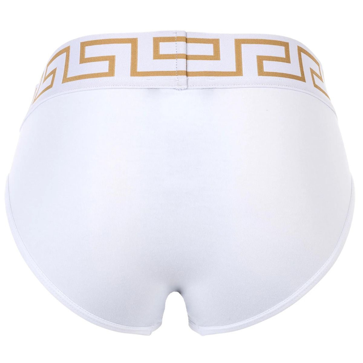 Herren Weiße Slips mit Musterbund