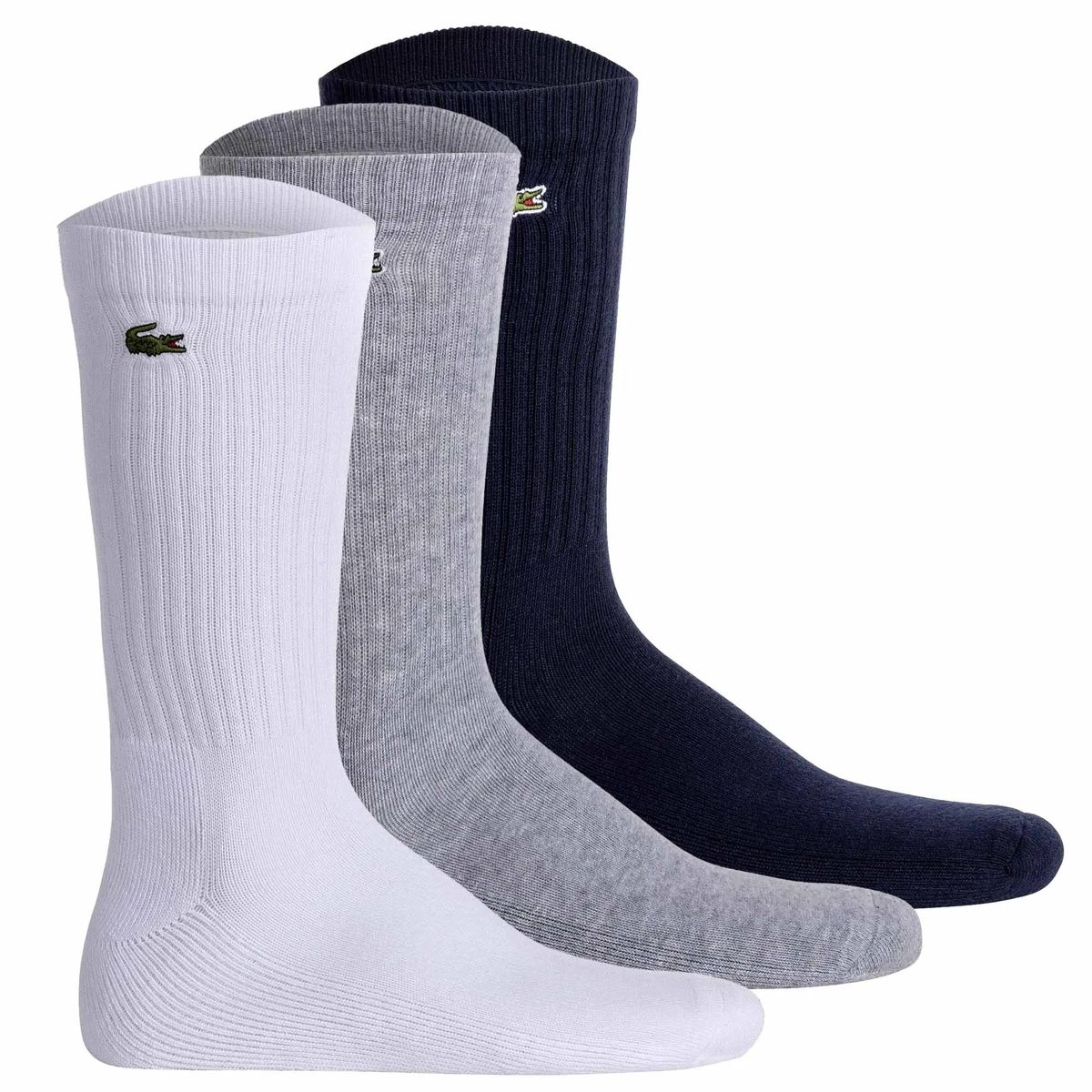 Gerippte Socken aus Baumwollmischung