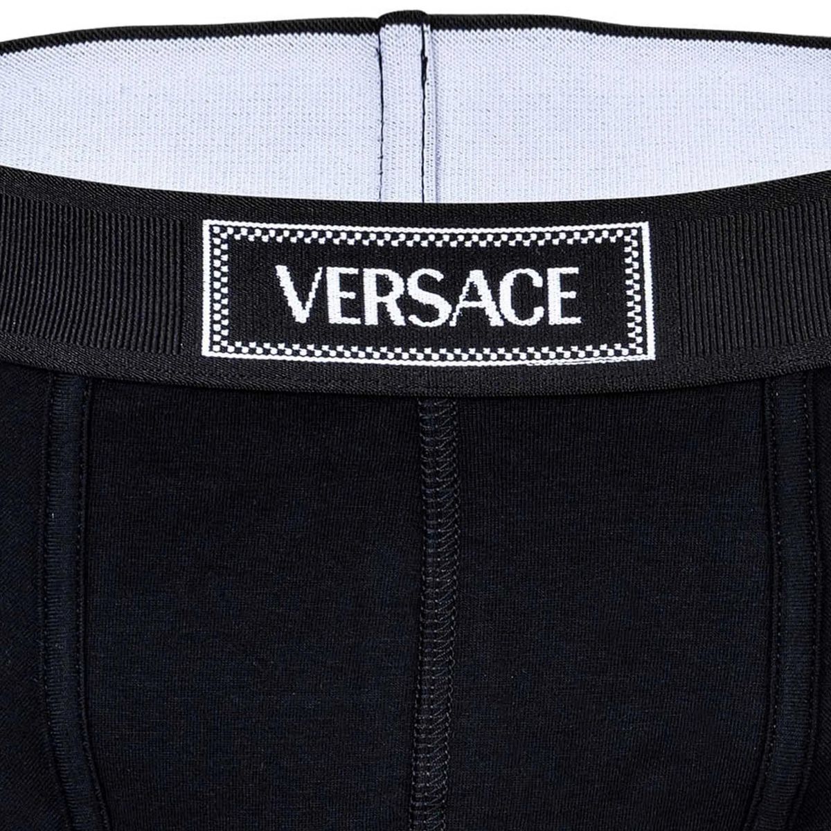 Schwarze Herren-Trunk aus elastischer Baumwolle