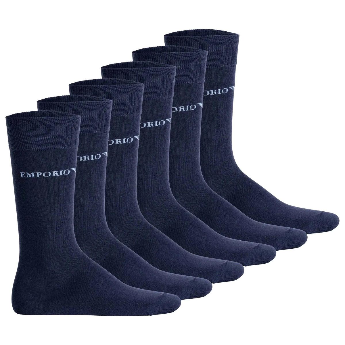 Herren Marineblaue Socken im 6er-Pack