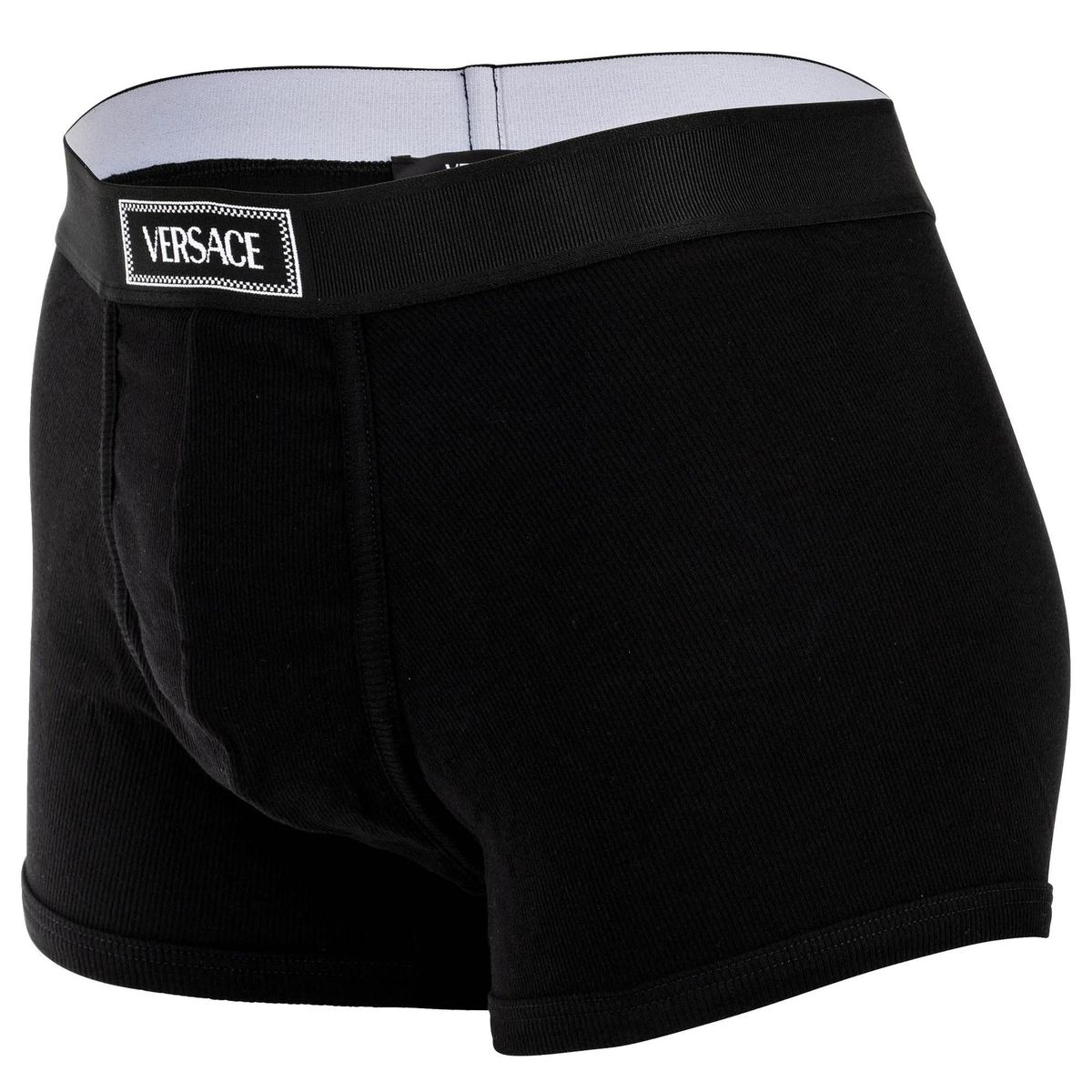Klassische schwarze Boxershorts mit Logo-Bund