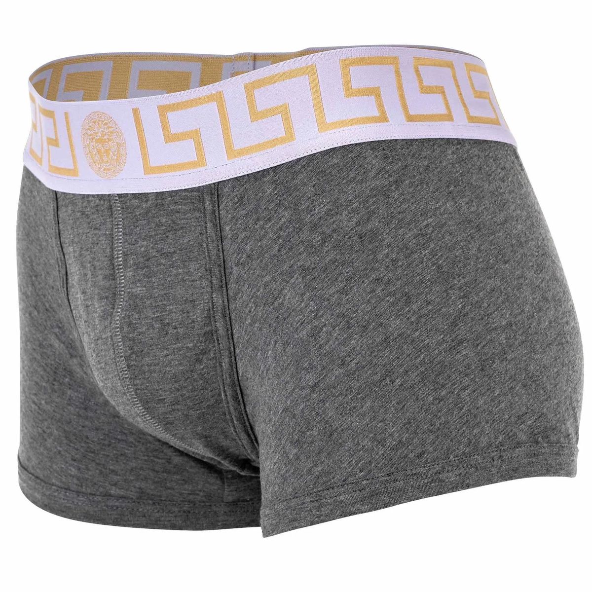 Graue Stretch-Baumwoll-Boxershorts