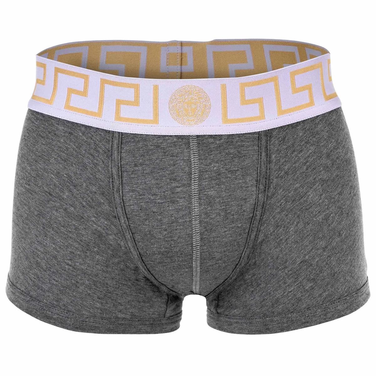 Graue Stretch-Baumwoll-Boxershorts