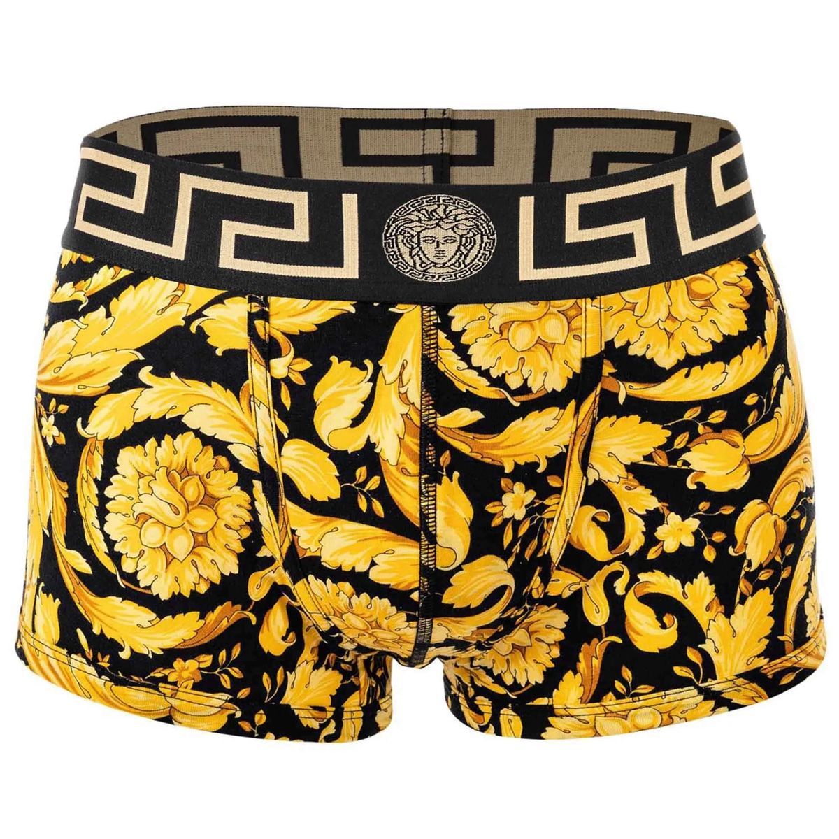 Barock-Print Stretch-Baumwoll-Boxershorts