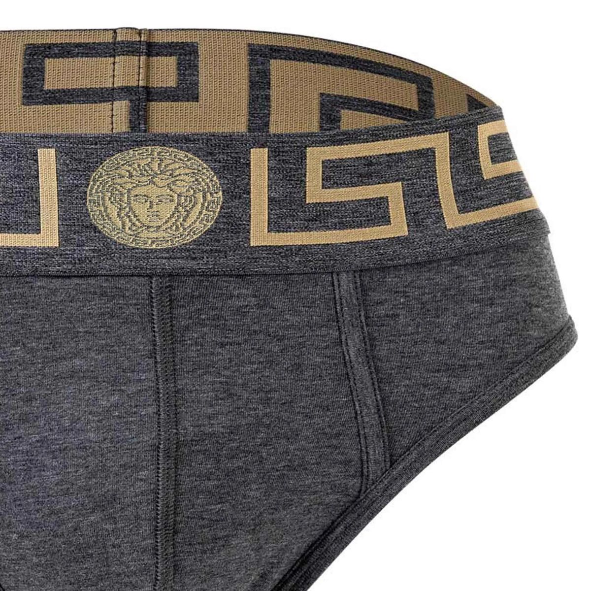 Graue Herren Slips aus Stretch-Baumwolle