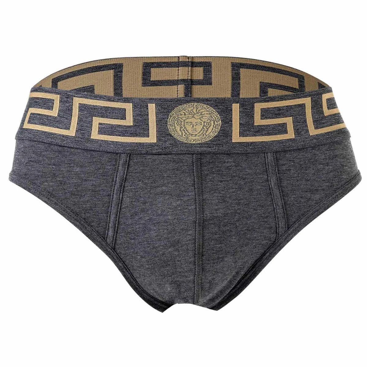 Graue Herren Slips aus Stretch-Baumwolle