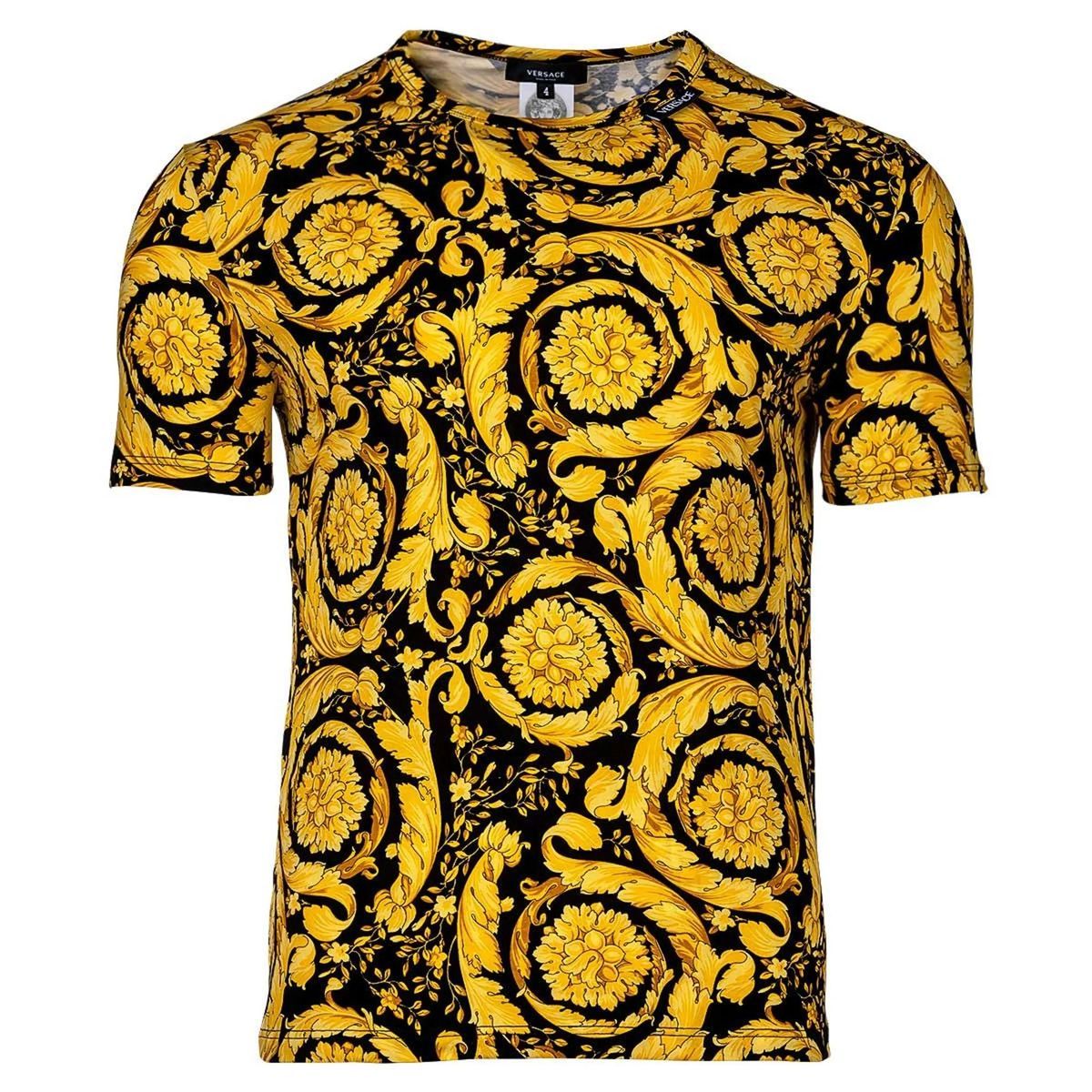 T-Shirt aus Jersey-Stretch mit Barock-Print