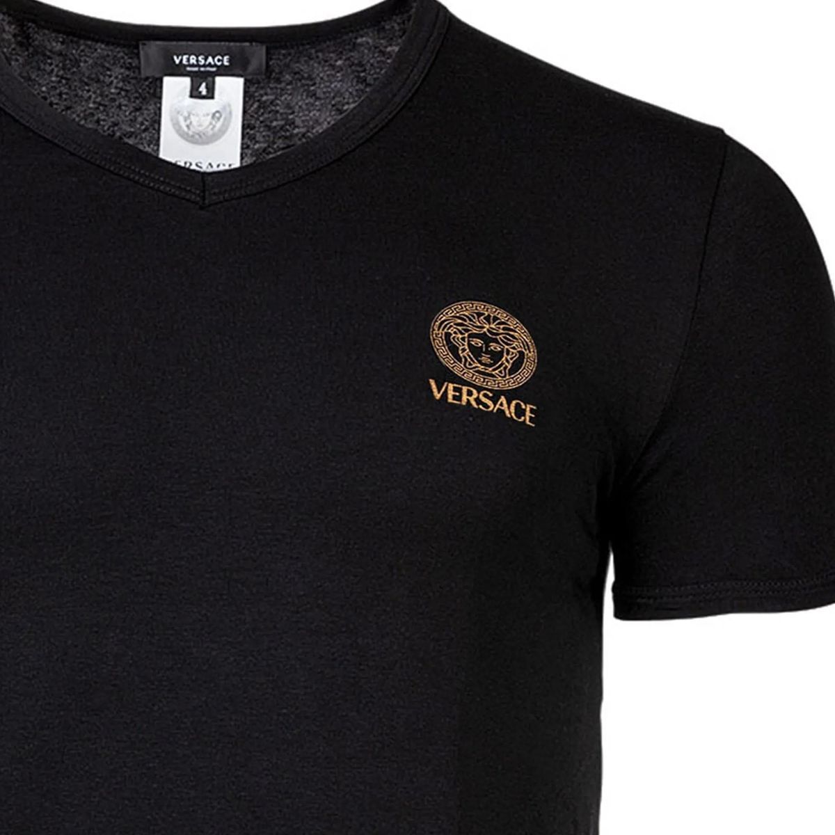 Medusa Logo V-Ausschnitt T-Shirt