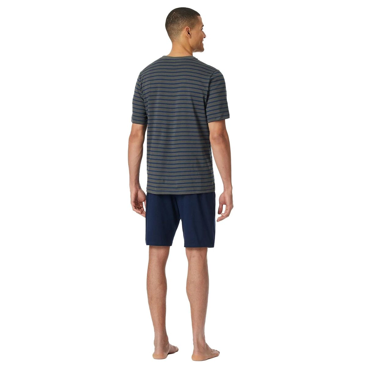 Gestreiftes Kurzarm-Pyjama-Set