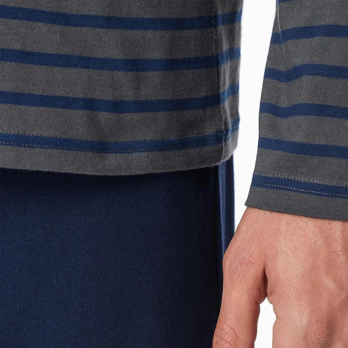 Herren Schlafanzug Set mit Streifen