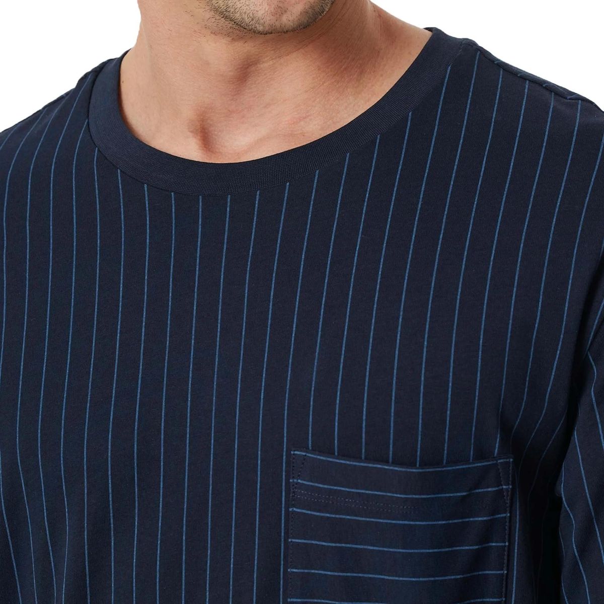 Herren Schlafanzug Set mit Streifen