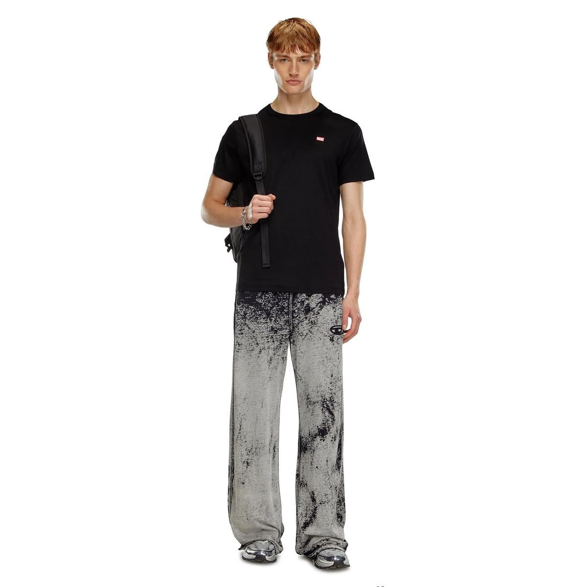 Klassisches Baumwoll-T-Shirt mit Rundhalsausschnitt