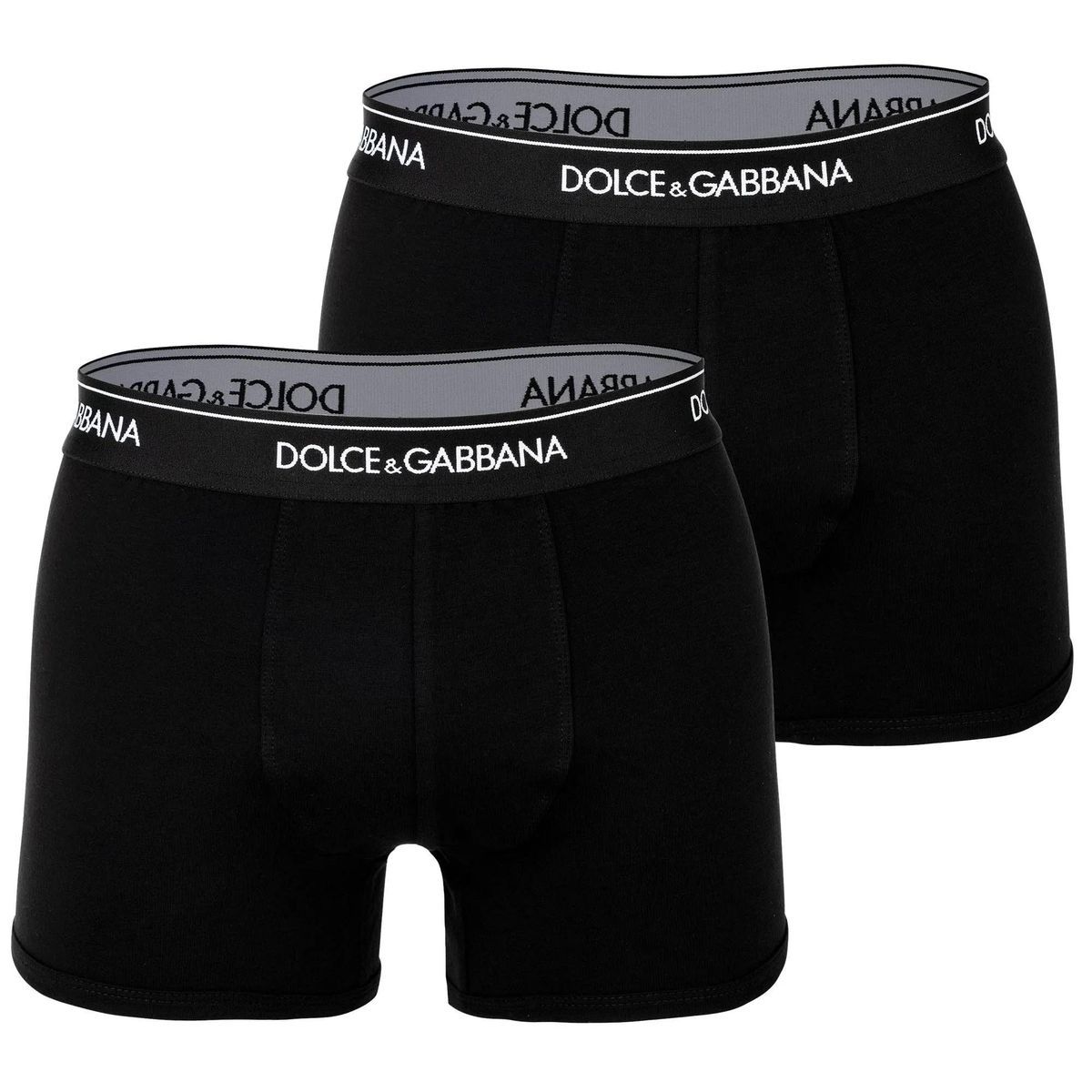 Herren schwarze Boxer Briefs mit Logo-Bund
