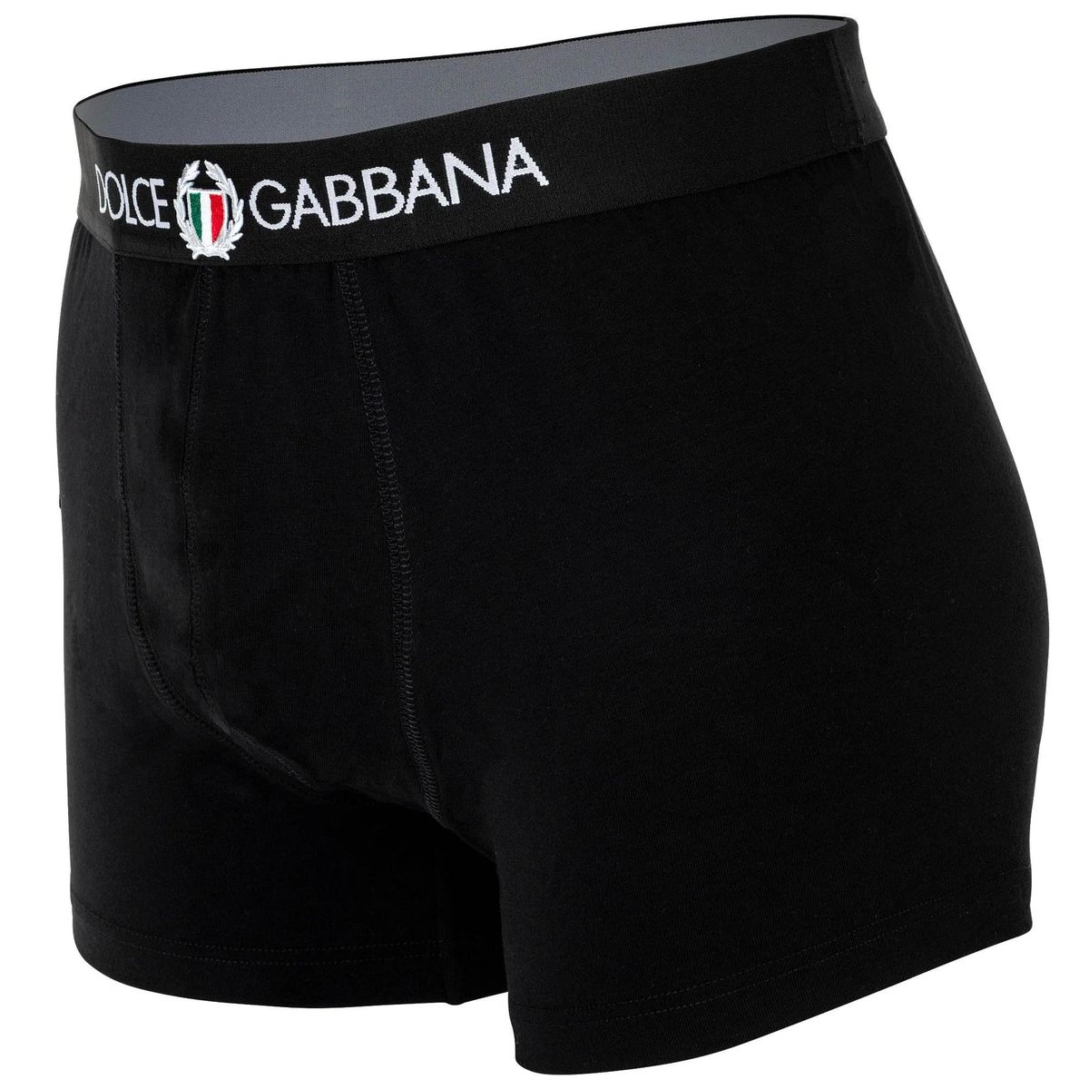 Schwarze Logo-Bund-Boxershorts