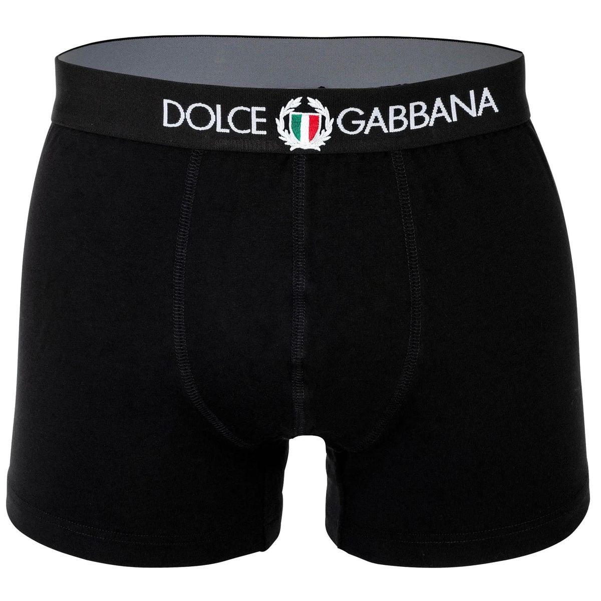 Schwarze Logo-Bund-Boxershorts