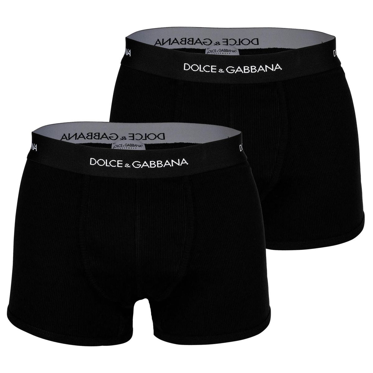 Gerippte Herren-Boxershorts im Doppelpack