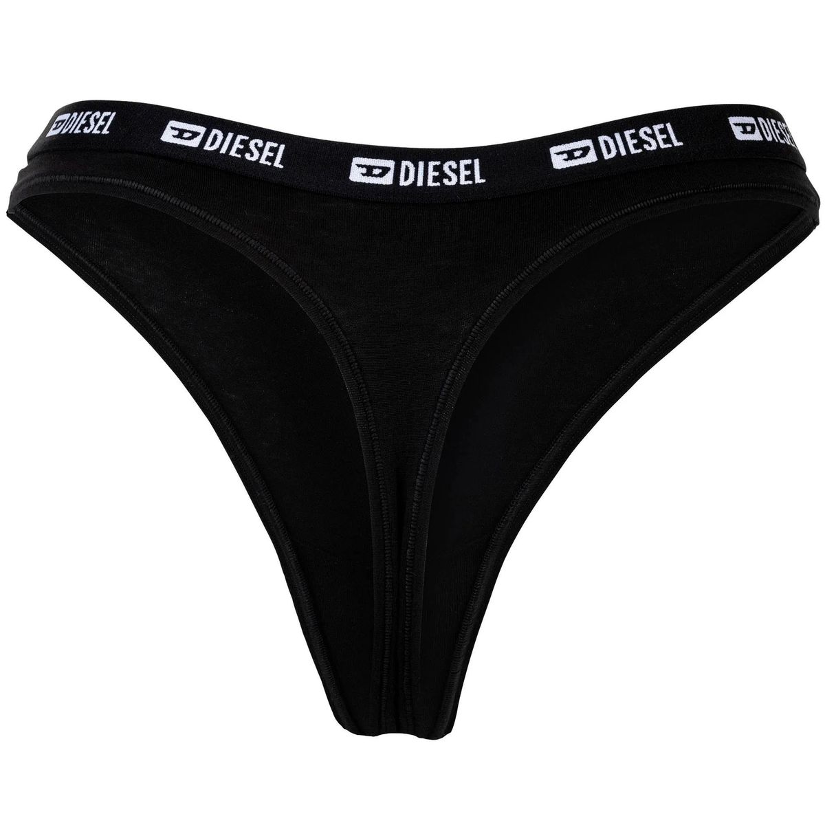 Schwarzer Baumwollmix Tanga 3er-Pack