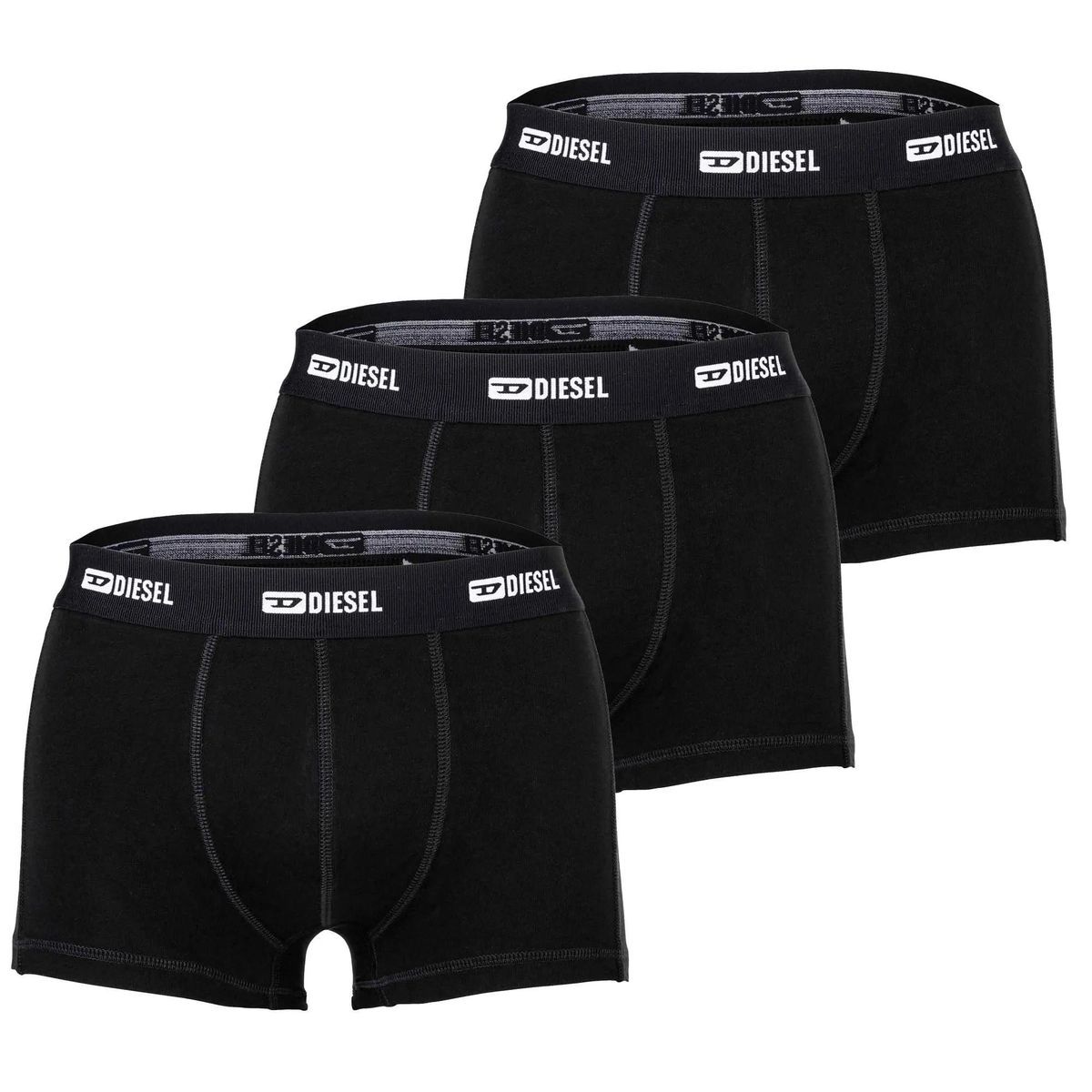 Schwarze Stretch-Baumwoll-Boxershorts für Herren