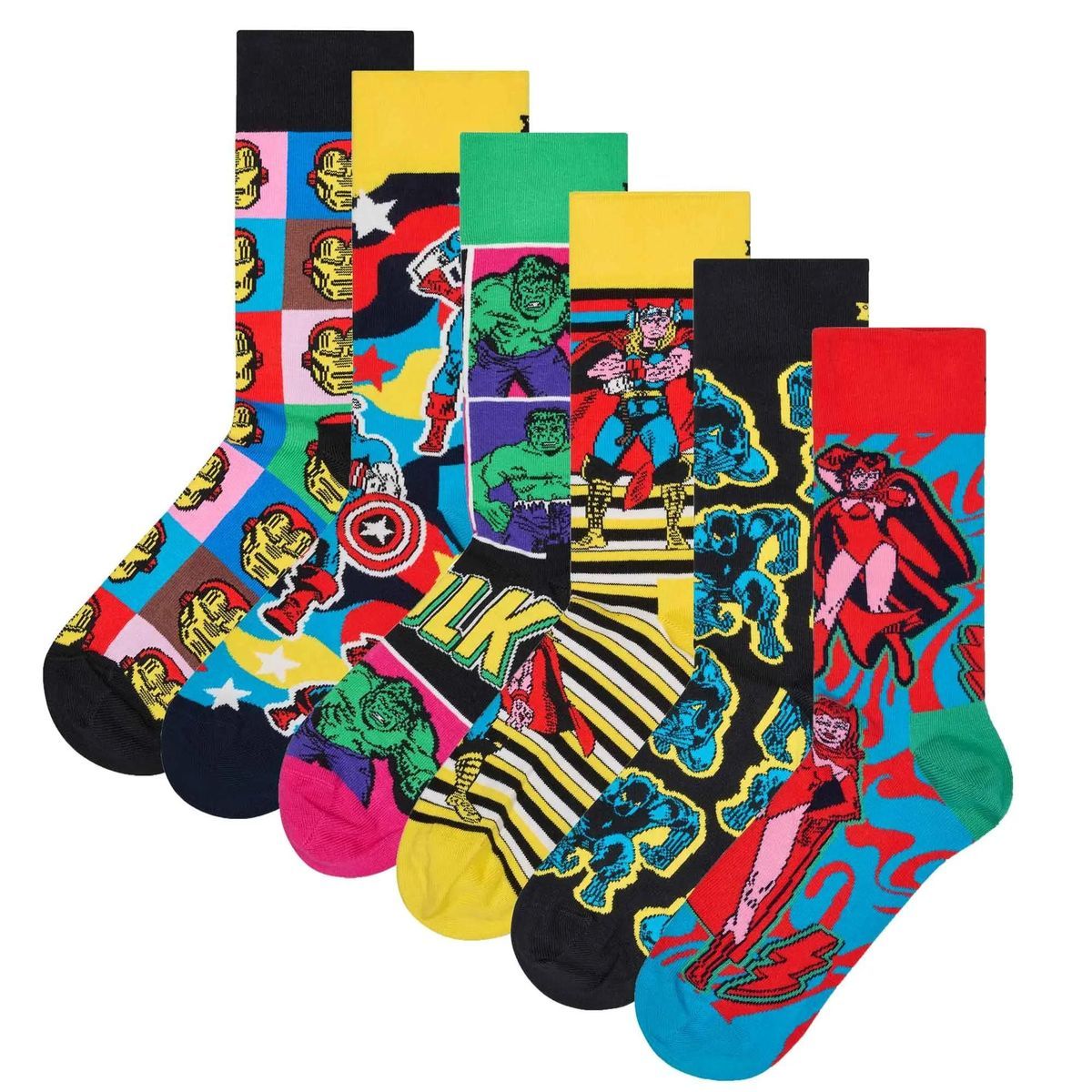 Marvel Avengers Socken-Set mit Comicfiguren
