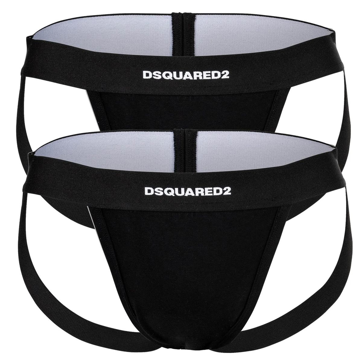 Klassische Jockstraps aus Baumwollmischung im Doppelpack