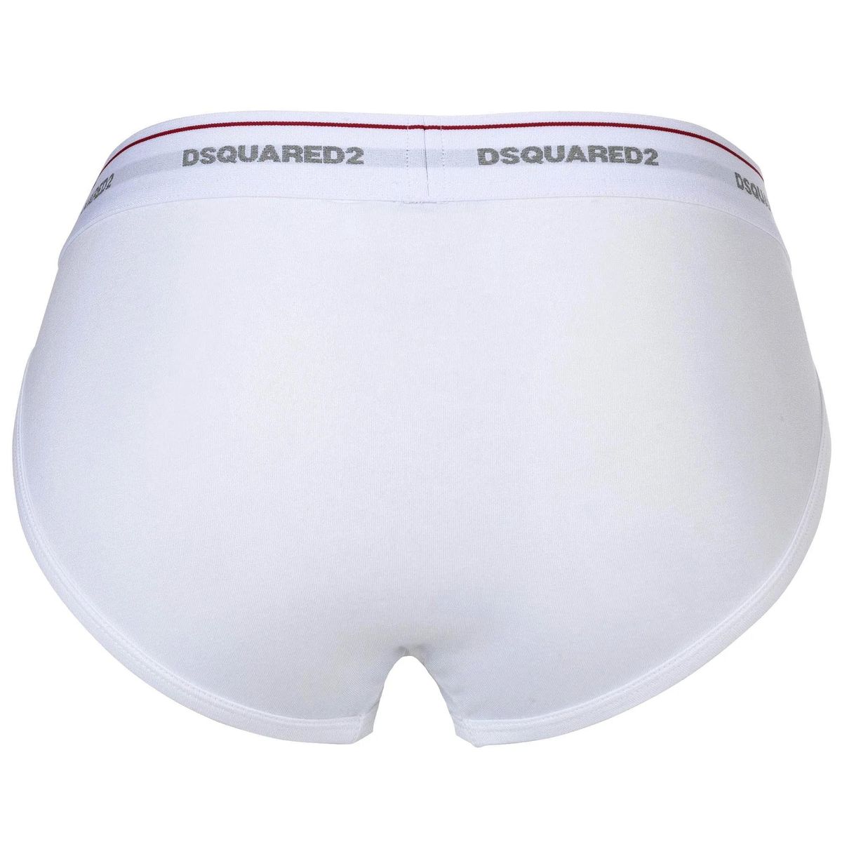 Weiße Baumwoll-Stretch Slips Dreierpack