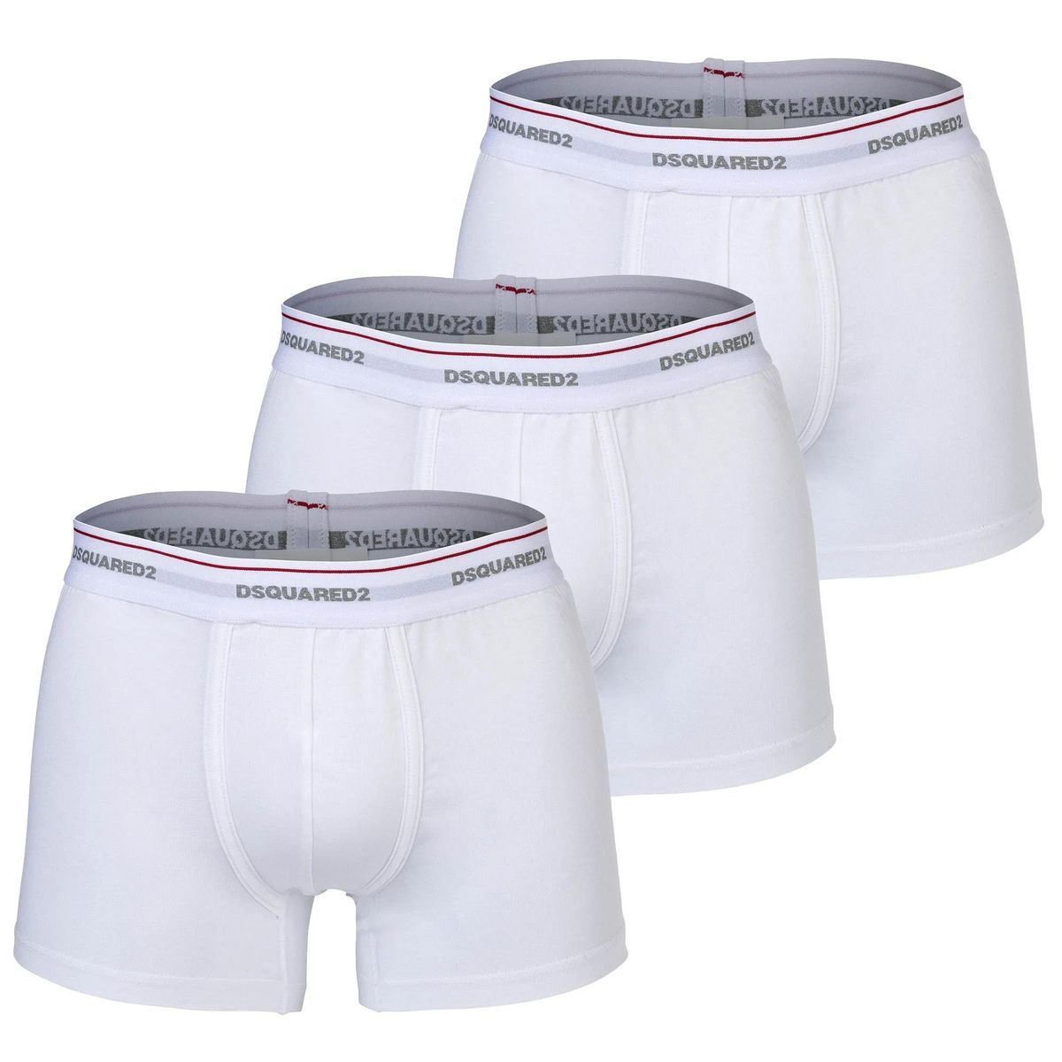 Klassische weiße Baumwoll-Stretch-Boxershorts