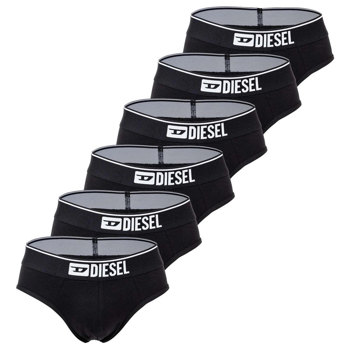 Klassische schwarze Baumwollslips Multipack