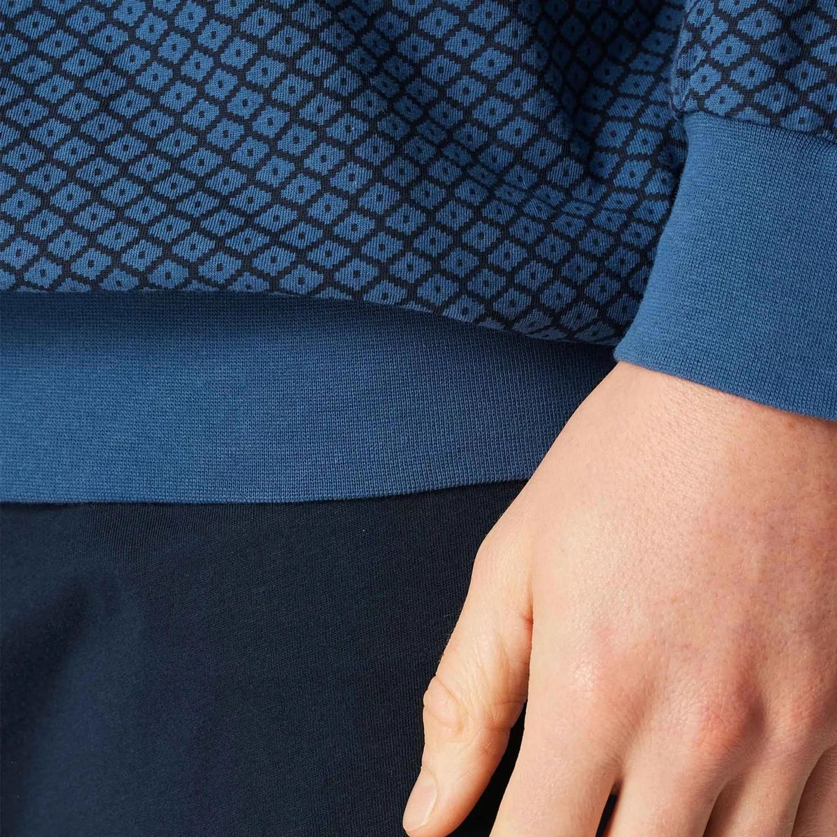 Herren Schlafanzug Set mit langen Ärmeln