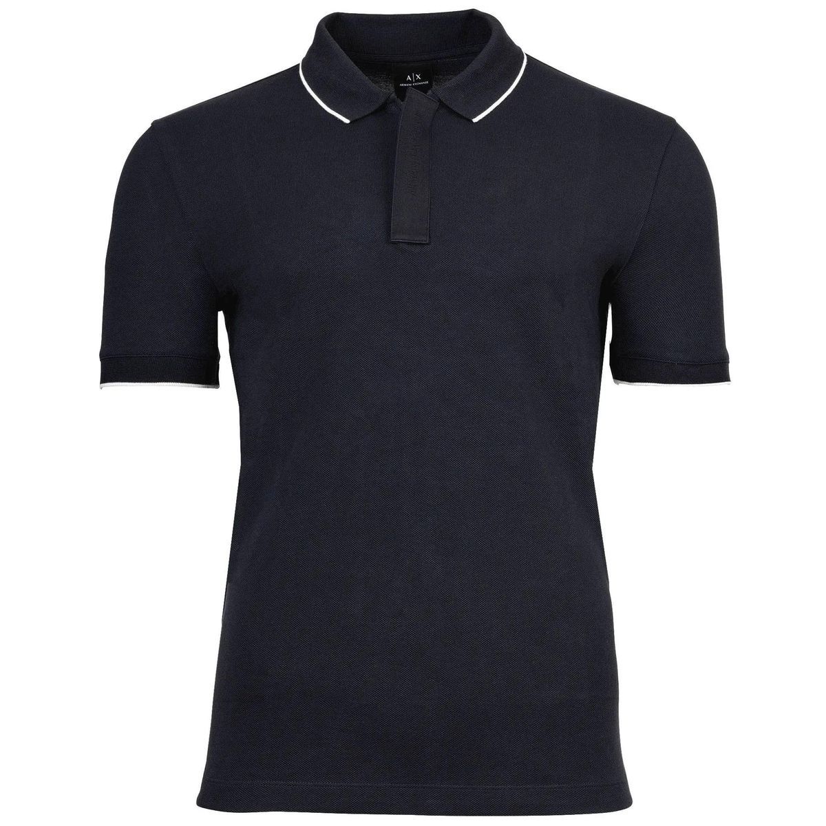 Klassisches Marineblaues Piqué-Poloshirt