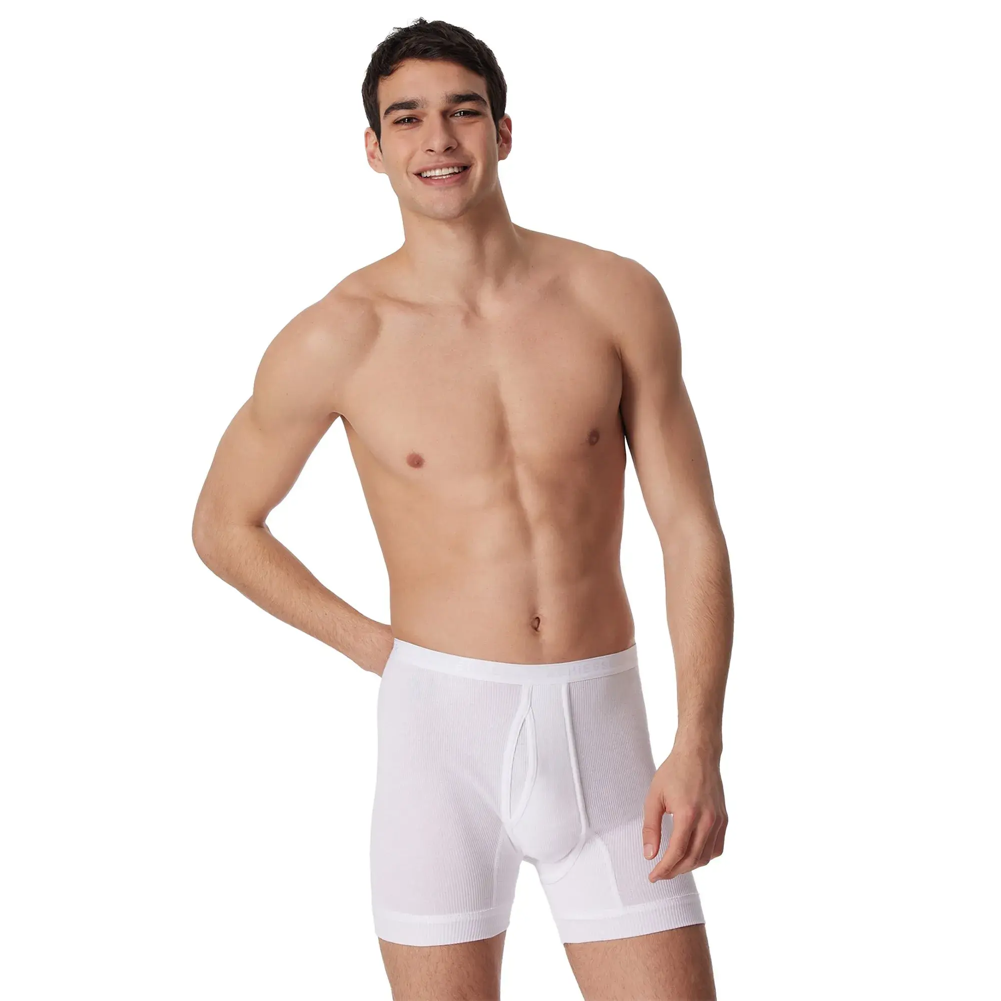 Klassische gerippte Boxer Briefs