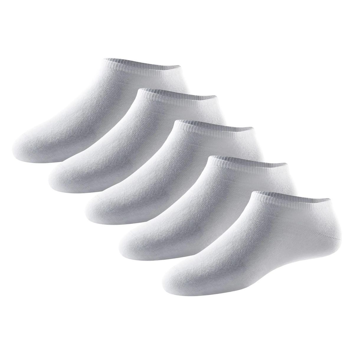 Herren Weiße Sneaker Socken 5er-Pack